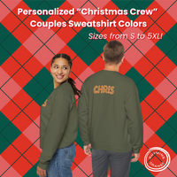 Thumbnail for Personalized Christmas Crew Gingerbread Couples Sweatshirts, Custom Couples Holidays Shirts, Couple Matching PJs, Christmas Couple Pajamas