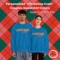 Thumbnail for Personalized Christmas Crew Gingerbread Sweatshirt Custom Holidays Shirts, Family Matching Outfits Adult Hoodie, Christmas Couple Pajamas