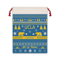 Thumbnail for Personalized UCLA Bruins Sweater Print Giant Santa Sack Canvas Gift Bag