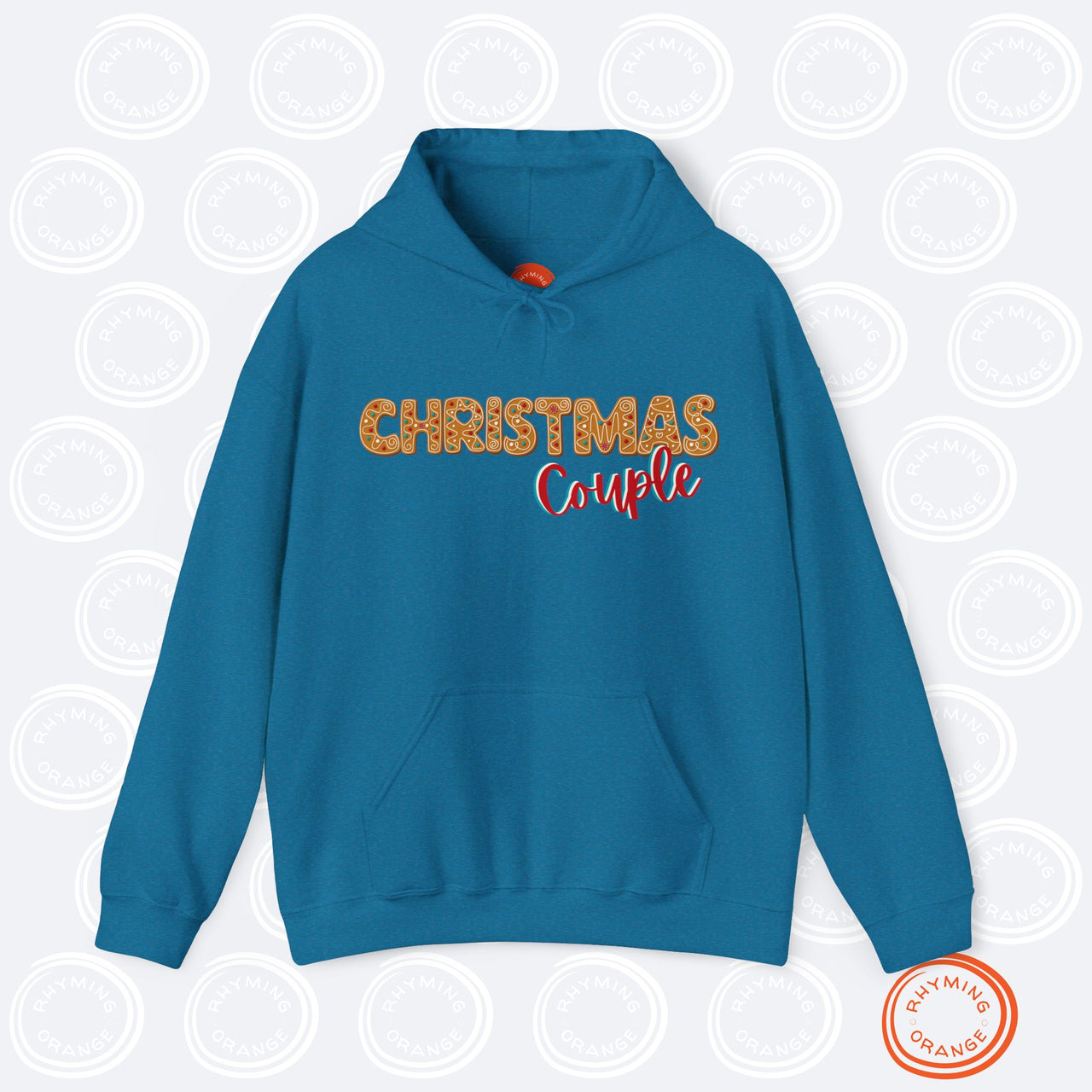 Personalized "Christmas Couple" Gingerbread Hoodies, Custom Holidays Hooded Sweatshirts, First Christmas Shirts, Couples Matching Pajamas