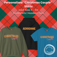 Thumbnail for Personalized Christmas Crew Gingerbread Couples Sweatshirts, Custom Couples Holidays Shirts, Couple Matching PJs, Christmas Couple Pajamas