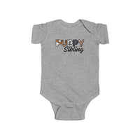 Thumbnail for Baby Announcement Bodysuit, Custom Shower Gift for Dog Owners, Dog Sibling Onesie Pregnancy Gift, Furry Letter Infant Onesie, Expecting Mom