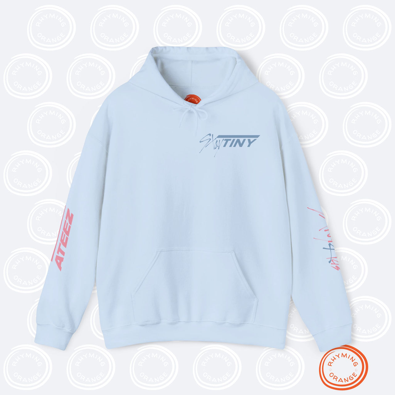 SKZoo LOVES Aniteez Finger Heart Hoodie, STAY Atiny Hooded Sweatshirt, Stray Kids Ateez KPop Merch