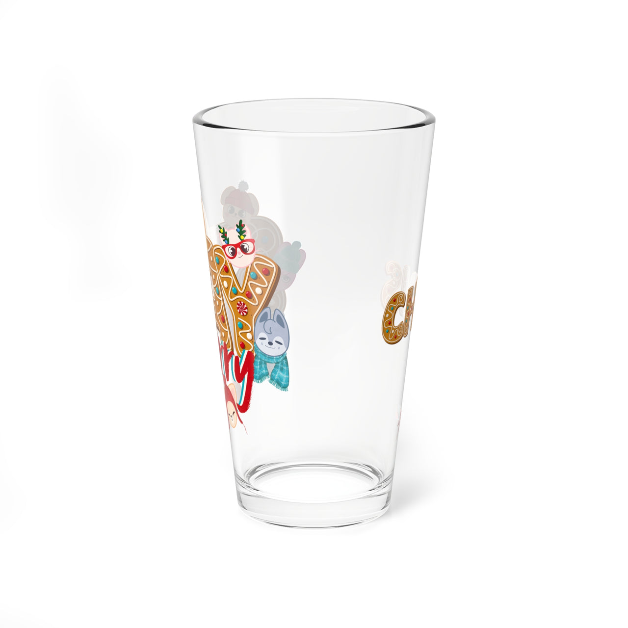 Personalized Stray Kids SKZoo Holiday Pint Glass, Custom SKZ STAY Merry Gingerbread 16 oz Mixer, StrayKids Quokka Bbokari BangChan Merch