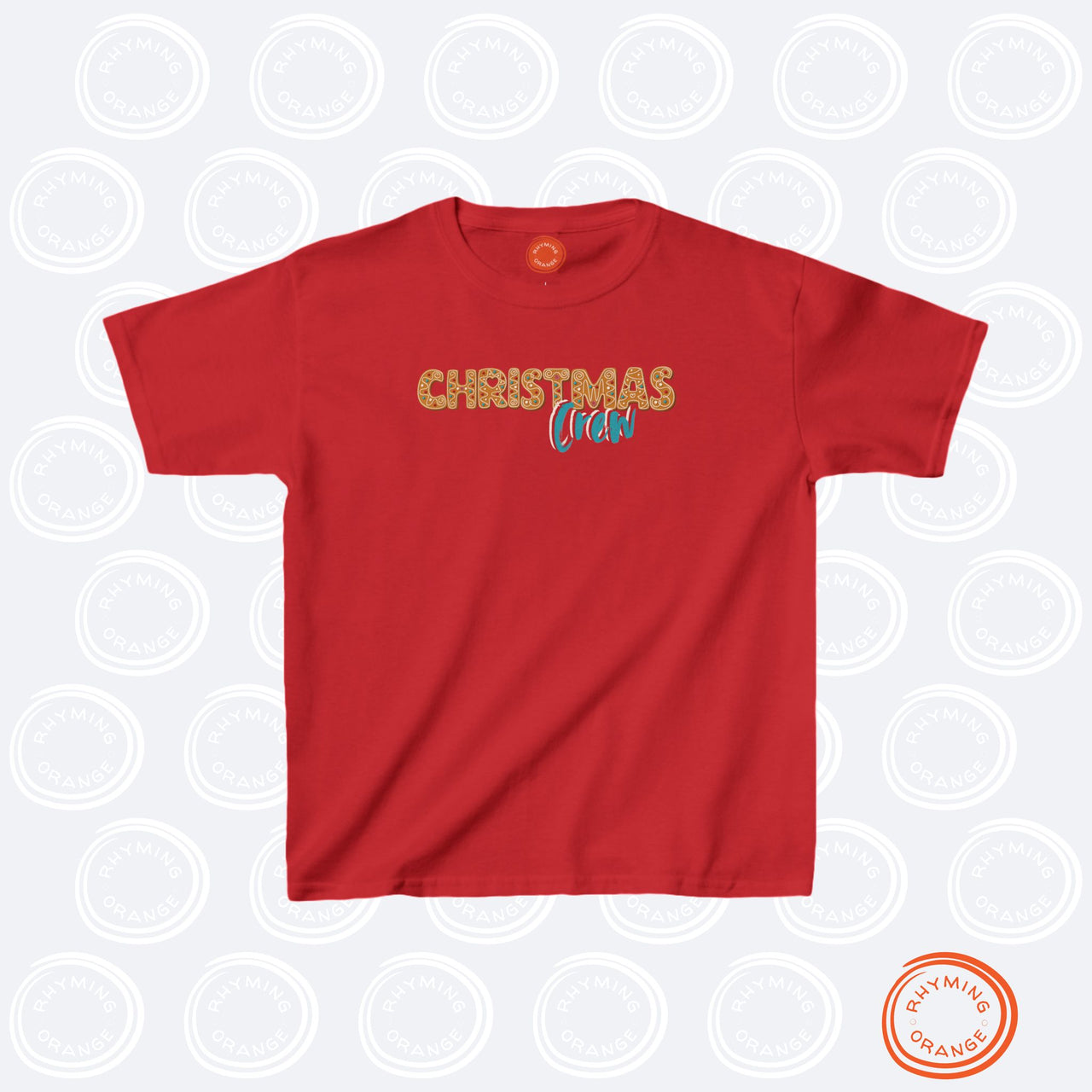 Christmas Crew Gingerbread Kids Tee, Holidays Youth Tshirt, Family Matching Outfits, Christmas Shirt Pajamas PJs