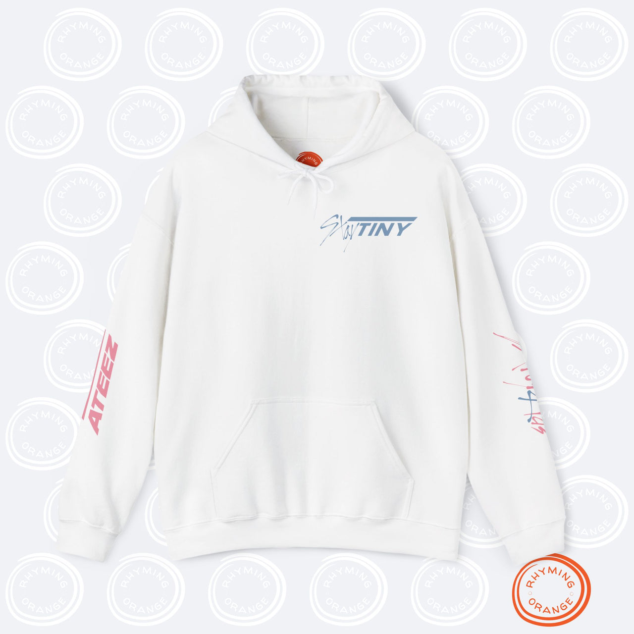 SKZoo LOVES Aniteez Finger Heart Hoodie, STAY Atiny Hooded Sweatshirt, Stray Kids Ateez KPop Merch