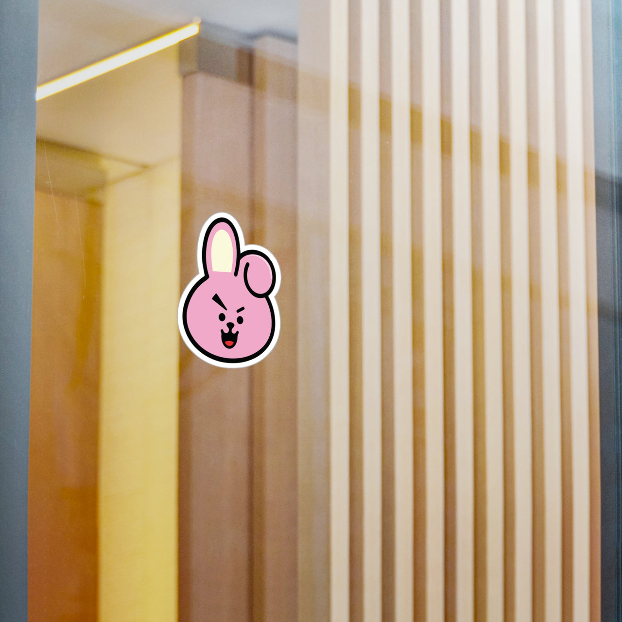 BTS Cooky BT21 Vinyl Kiss-Cut Decals, 3" & 6" BT21 Jungkook Character Stickers