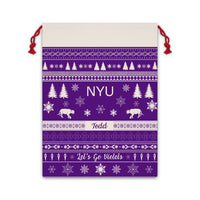 Thumbnail for Personalized NYU Sweater Giant Santa Sack, Custom New York University Gift Bag