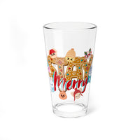 Thumbnail for Stray Kids SKZoo Holiday Pint Glass, SKZ STAY Merry Gingerbread 16 oz Mixing Glass, StrayKids Quokka Bbokari Bang Chan Lee Know Felix Merch