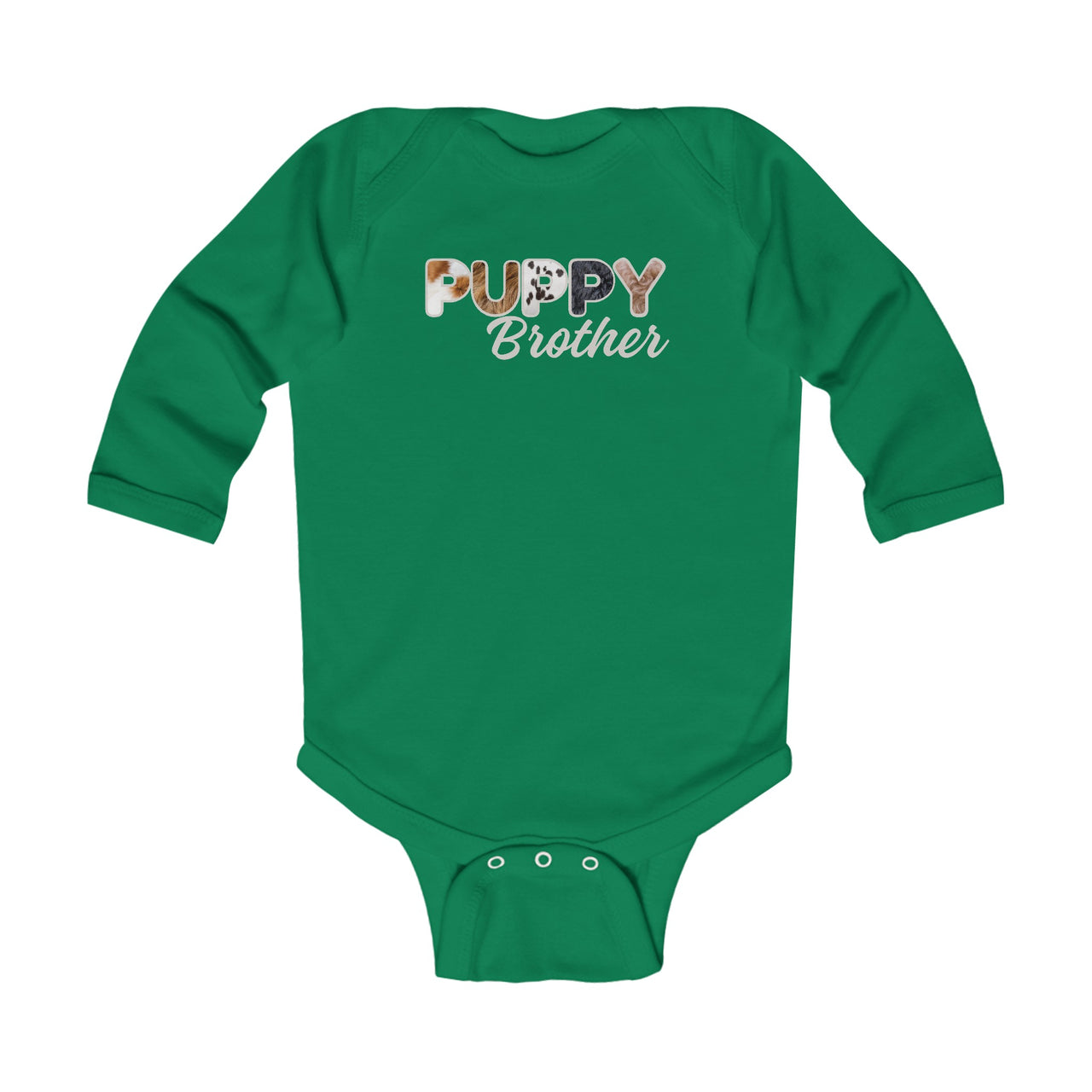 Dog Brother Custom Bodysuit, Furry Letter Long Sleeve Infant Onesie for Pet Sibling, Baby Shower Gift,  Expecting Mom Gift, Family Pajamas