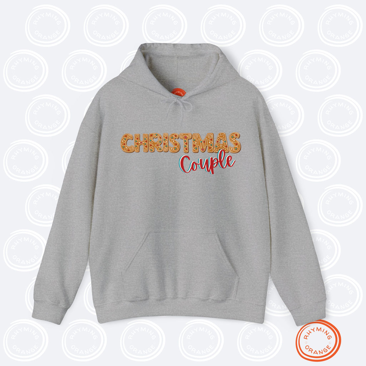 Personalized "Christmas Couple" Gingerbread Hoodies, Custom Holidays Hooded Sweatshirts, First Christmas Shirts, Couples Matching Pajamas