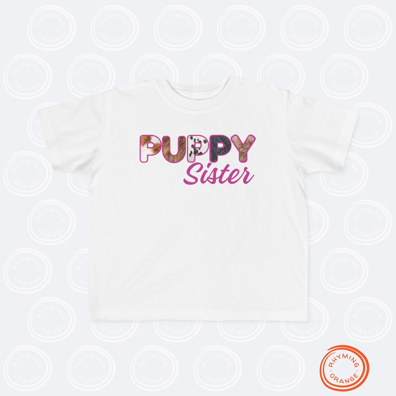 Custom Toddler Tee for Dog Brother or Sister, Furry Letter Tshirt Pet Sibling, Birthday or Baby Shower Gift, Expecting Mom Gift, Kid Gift