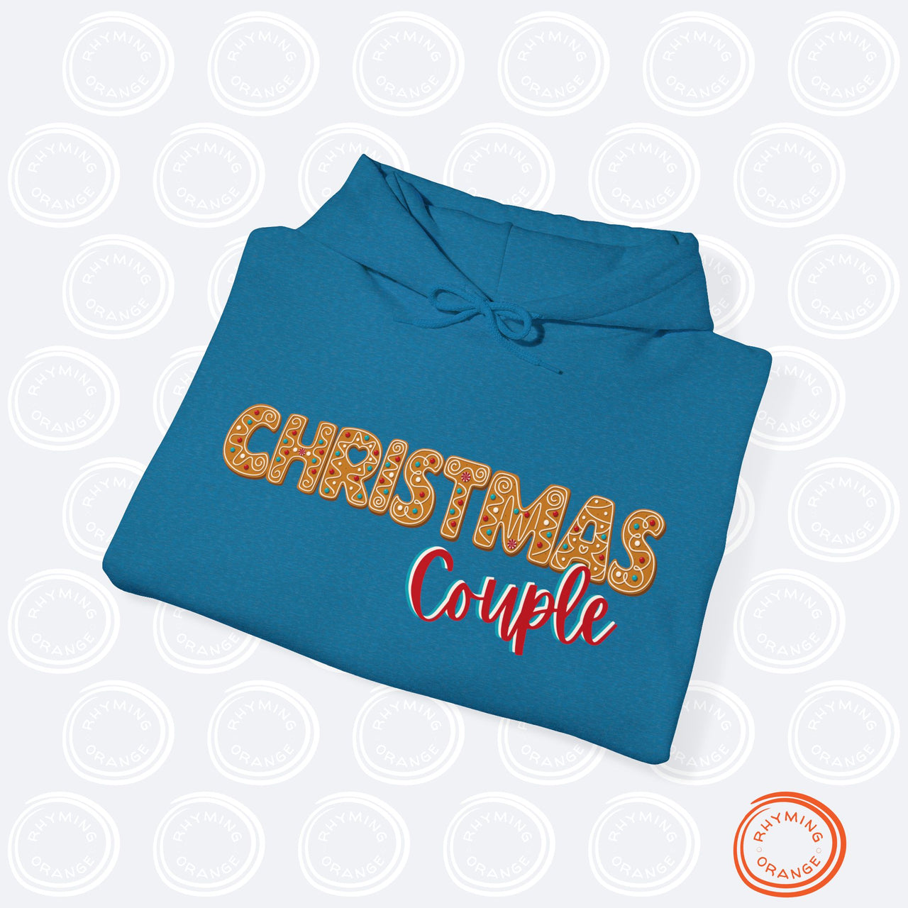 Personalized "Christmas Couple" Gingerbread Hoodies, Custom Holidays Hooded Sweatshirts, First Christmas Shirts, Couples Matching Pajamas