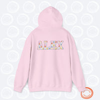 Thumbnail for Personalized Stray Kids SKZoo Letters Hoodie, Custom SKZ Unique Unisex Hooded Sweatshirt, StrayKids Name Sweatshirt Bbokari Jiniret Leebit