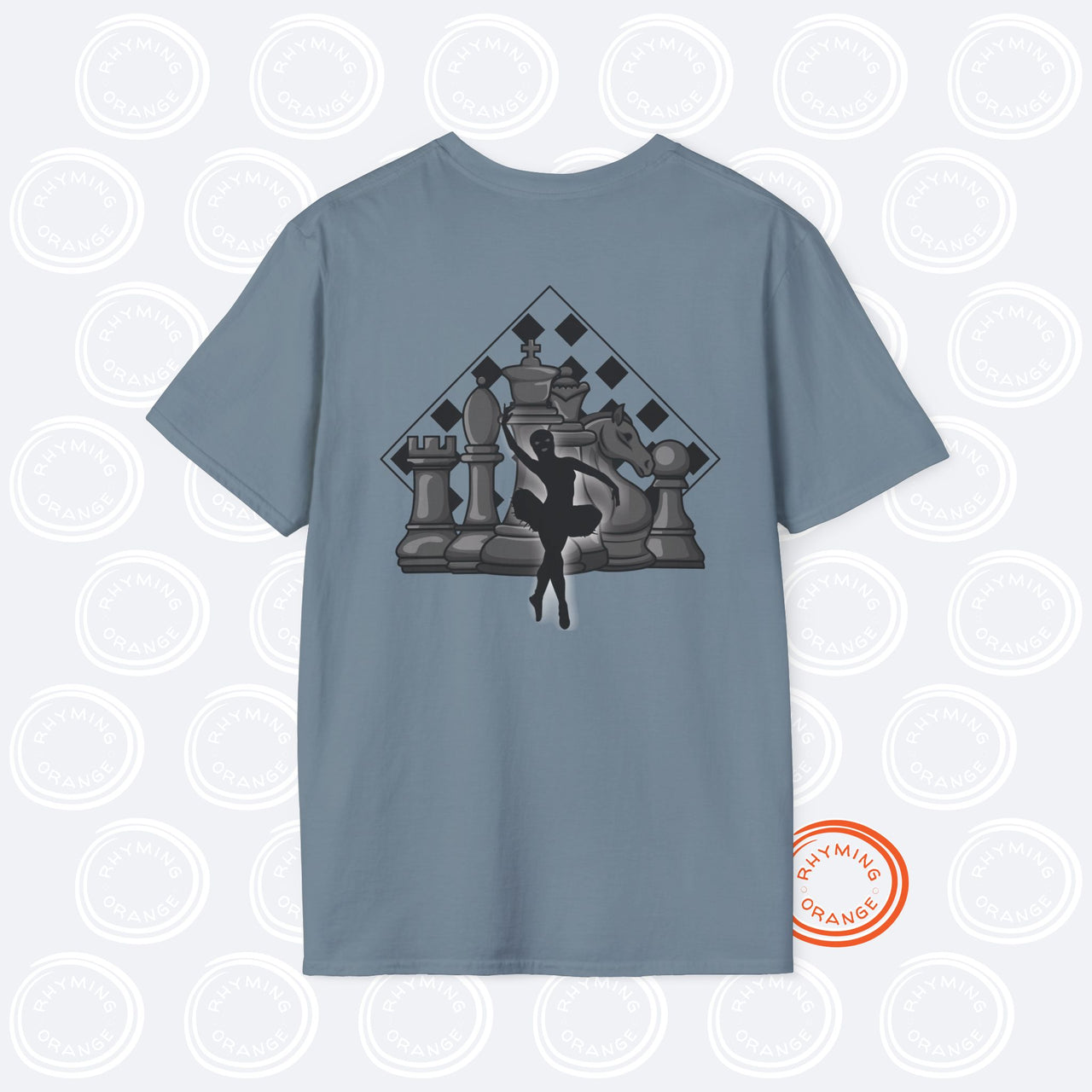 ATEEZ "Ice on My Teeth" Tee, Music Video-inspired Unisex Softstyle Tshirt, Atiny KPop Merch, Chess & Masked Ballerina Design T-shirt