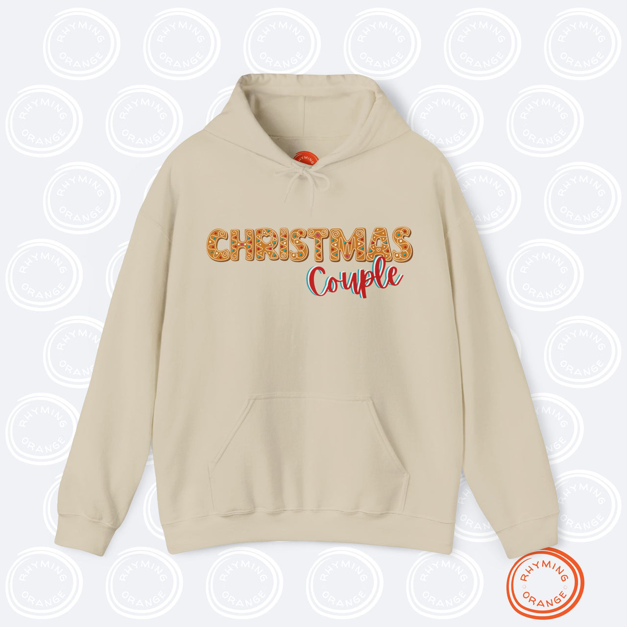 Personalized "Christmas Couple" Gingerbread Hoodies, Custom Holidays Hooded Sweatshirts, First Christmas Shirts, Couples Matching Pajamas