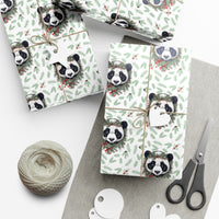 Thumbnail for Pandas and Pines Vintage Gift Wrapping Paper, Panda Bear Holiday Gift Wrap, Christmas Jungle Print Paper