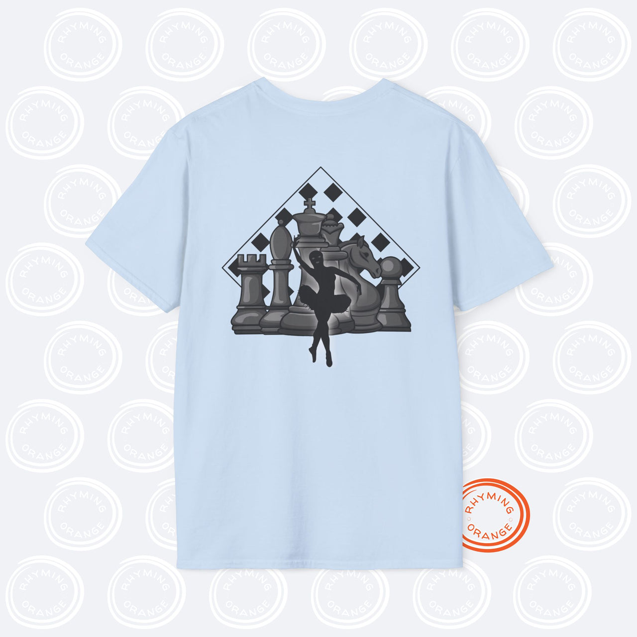 ATEEZ "Ice on My Teeth" Tee, Music Video-inspired Unisex Softstyle Tshirt, Atiny KPop Merch, Chess & Masked Ballerina Design T-shirt