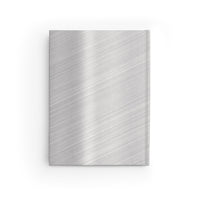 Thumbnail for Stainless Steel and Leather Name Plate All-Over-Print Hardcover Journal Matte with Lined or Blank Pages, Luxury Look Printed Cover