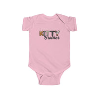 Thumbnail for Cat Brother Infant Bodysuit, Furry Letter Custom Onesie for Pet Sibling, Baby Shower Gift, New Baby Gift, Expecting Mom Gift, Family Pajamas