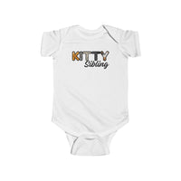 Thumbnail for Baby Announcement Custom Bodysuit, Shower Gift for Cat Owners, Cat Sibling Onesie Pregnancy Gift, Furry Letter Infant Onesie, Expecting Mom