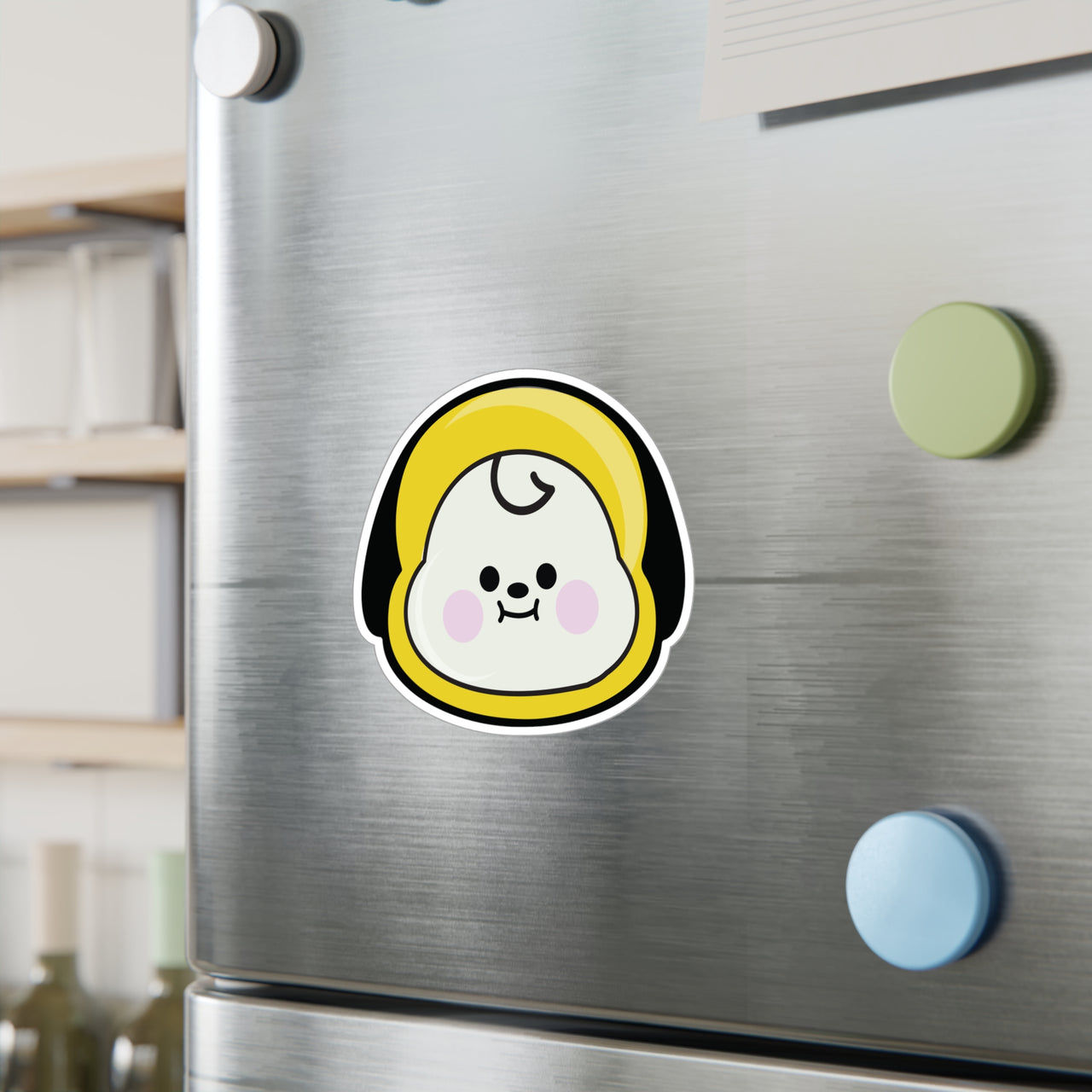 BTS Chimmy BT21 Vinyl Kiss-Cut Decals, 3" & 6" BT21 Jimin Character Stickers