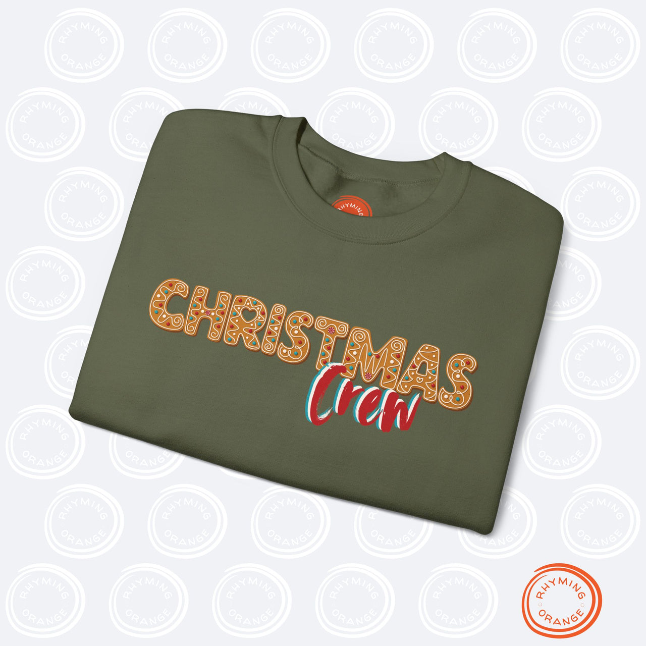 Personalized Christmas Crew Gingerbread Couples Sweatshirts, Custom Couples Holidays Shirts, Couple Matching PJs, Christmas Couple Pajamas