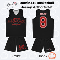 Thumbnail for Personalized Stray Kids DominATE Tour Basketball Jersey, All-Over-Print (AOP) SKZ Sleeveless Sports Shirt, Custom StrayKids Jersey