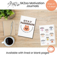 Thumbnail for Stray Kids SKZoo Motivation Journals, SKZ Hard Cover Blank Notebooks Inspirational STAY Quotes, StrayKids Diary Bbokari Leebit