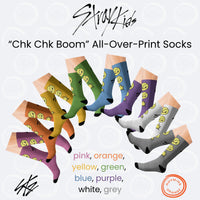 Thumbnail for Stray Kids Socks, Bbokari Chk Chk Boom StrayKids Sublimation Socks, Kpop Merch, Funny SKZoo Socks, Felix Bangchan Fan Gift