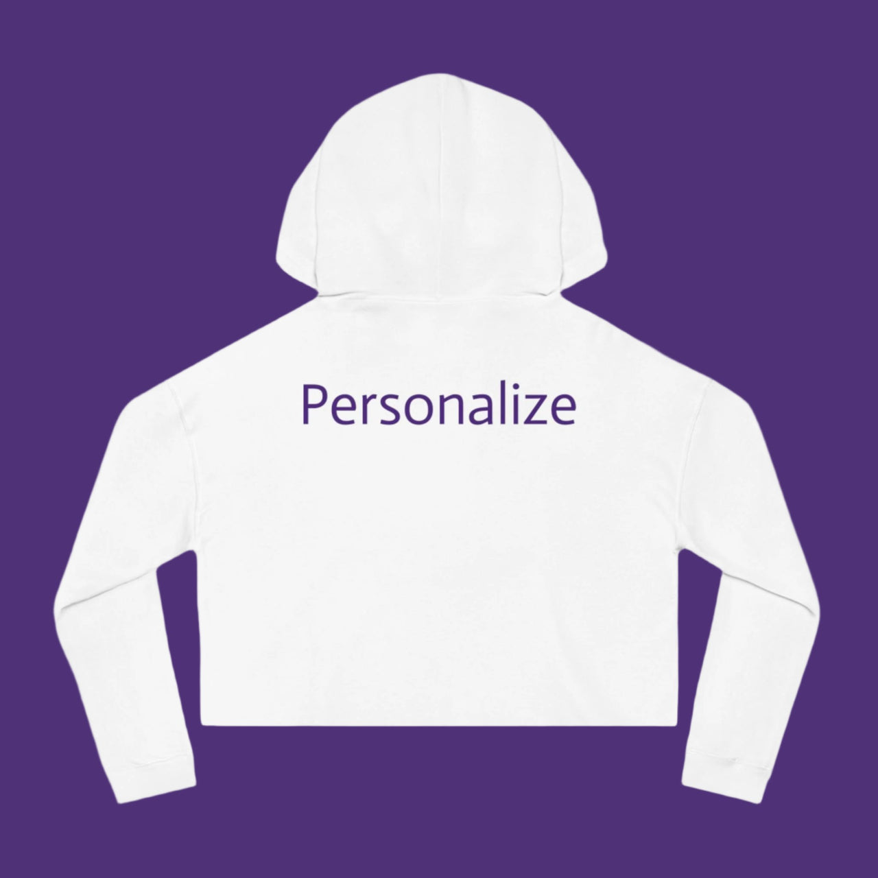 PERSONALIZED Spread KINDNESS Like Confetti Cropped Hooded Sweatshirt