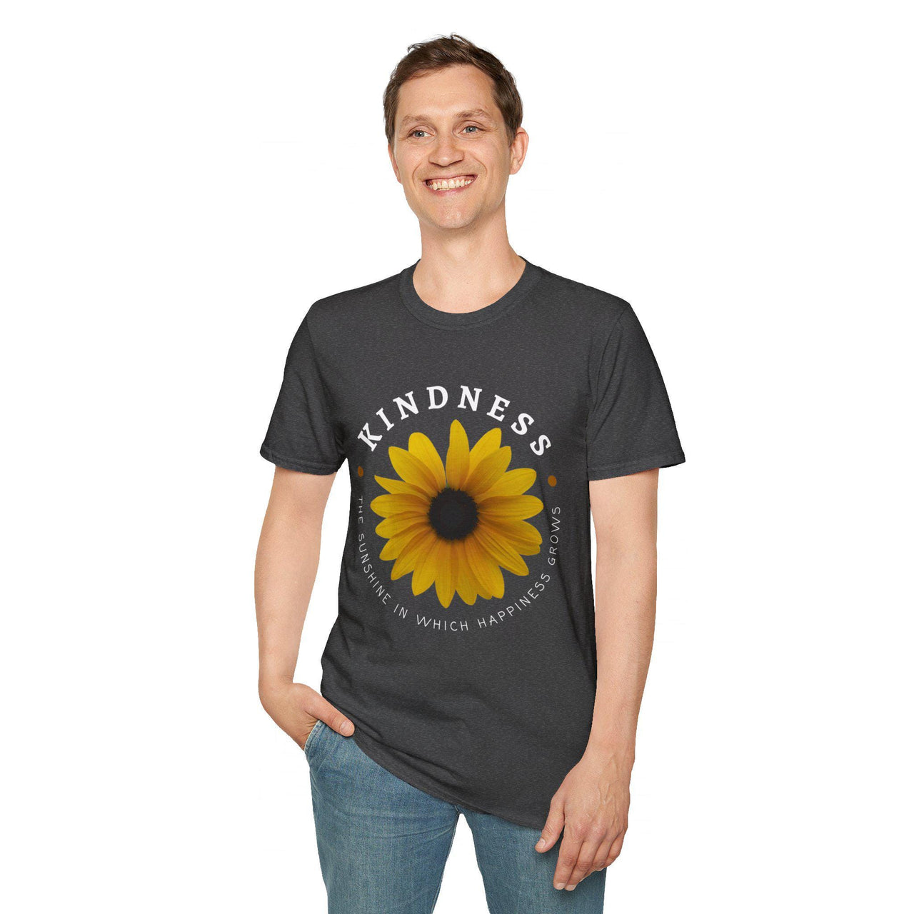 Kindness The Sunshine in which Happiness Grows Unisex Softstyle Tee, kindness shirt