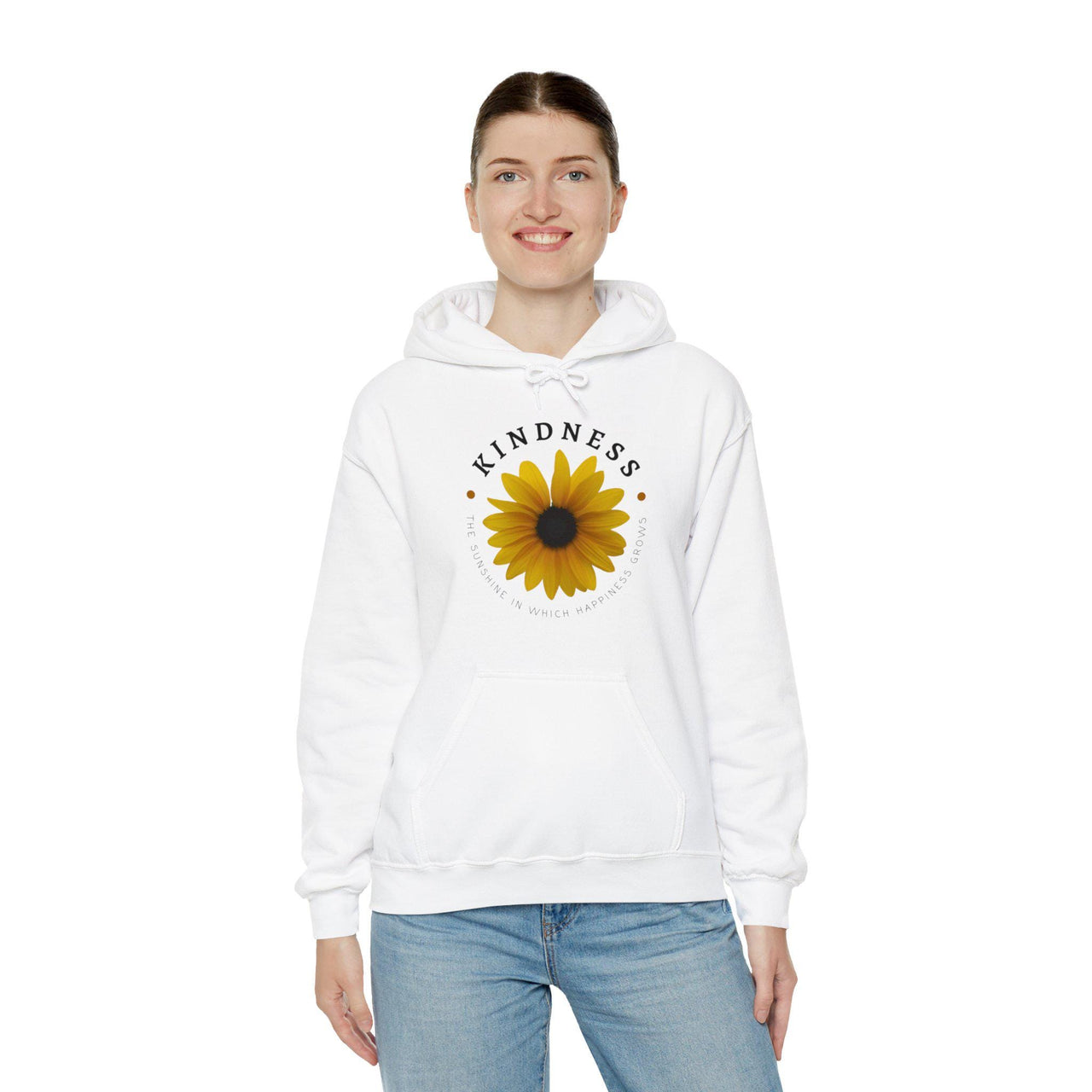 Kindness The Sunshine in which Happiness Grows Unisex Hooded Sweatshirt, Kindness sweatshirt, gift idea, positivity, positive affirmation