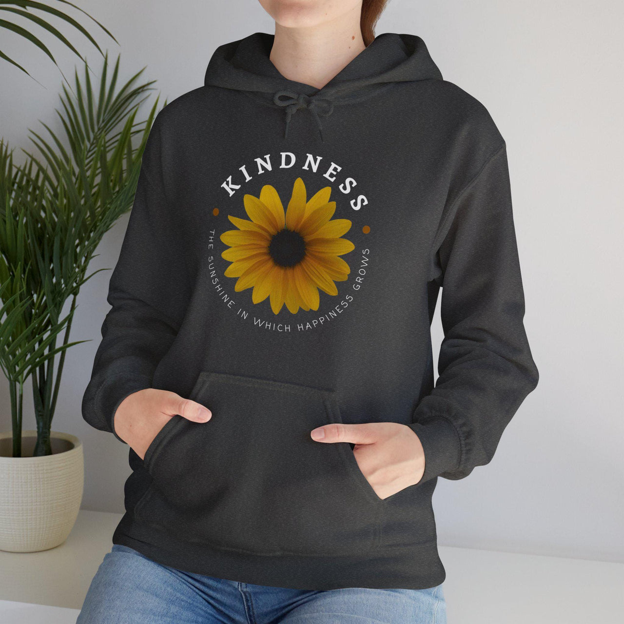 Kindness The Sunshine in which Happiness Grows Unisex Hooded Sweatshirt, Kindness sweatshirt, gift idea, positivity, positive affirmation