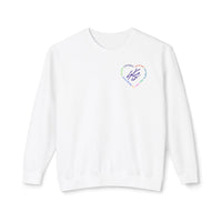 Thumbnail for Stray Kids Fan Exclusive Swirl Heart Unisex crewneck sweatshirt with front logo design, Stray Kids fan gift, Kpop gift