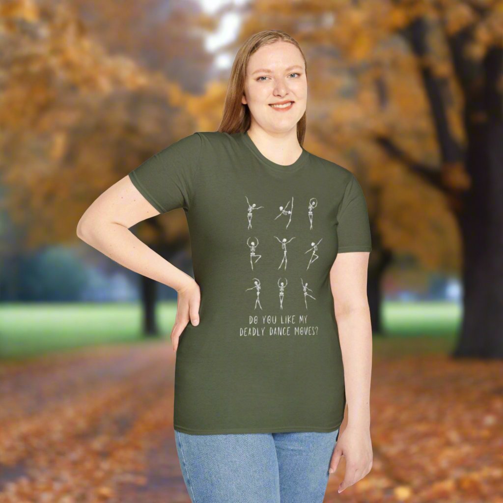 Halloween dancing skeletons tee, Do You Like My Deadly Dance Moves t-shirt, Halloween shirt