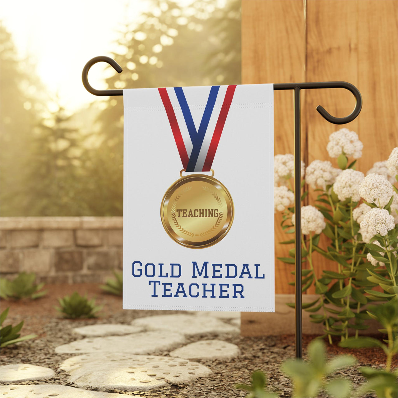 Gold Medal Teacher House Banner (12" x 18")