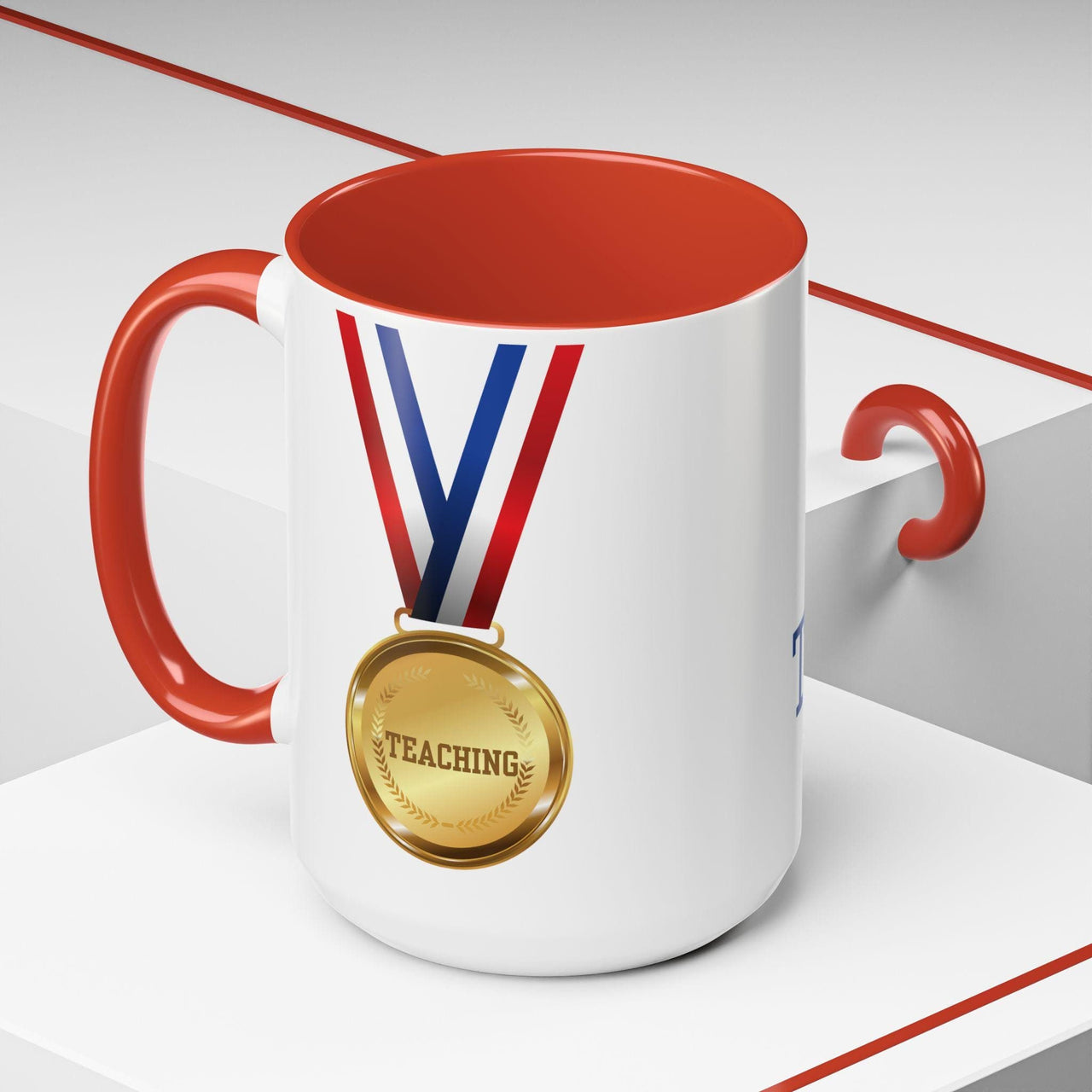 Gold Medal Teacher Coffee Mug (15oz), teacher mug