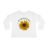 Thumbnail for Kindness The Sunshine in which Happiness Grows Toddler Long Sleeve Tee