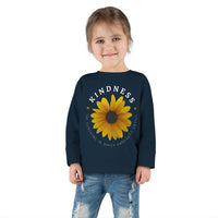 Thumbnail for Kindness The Sunshine in which Happiness Grows Toddler Long Sleeve Tee