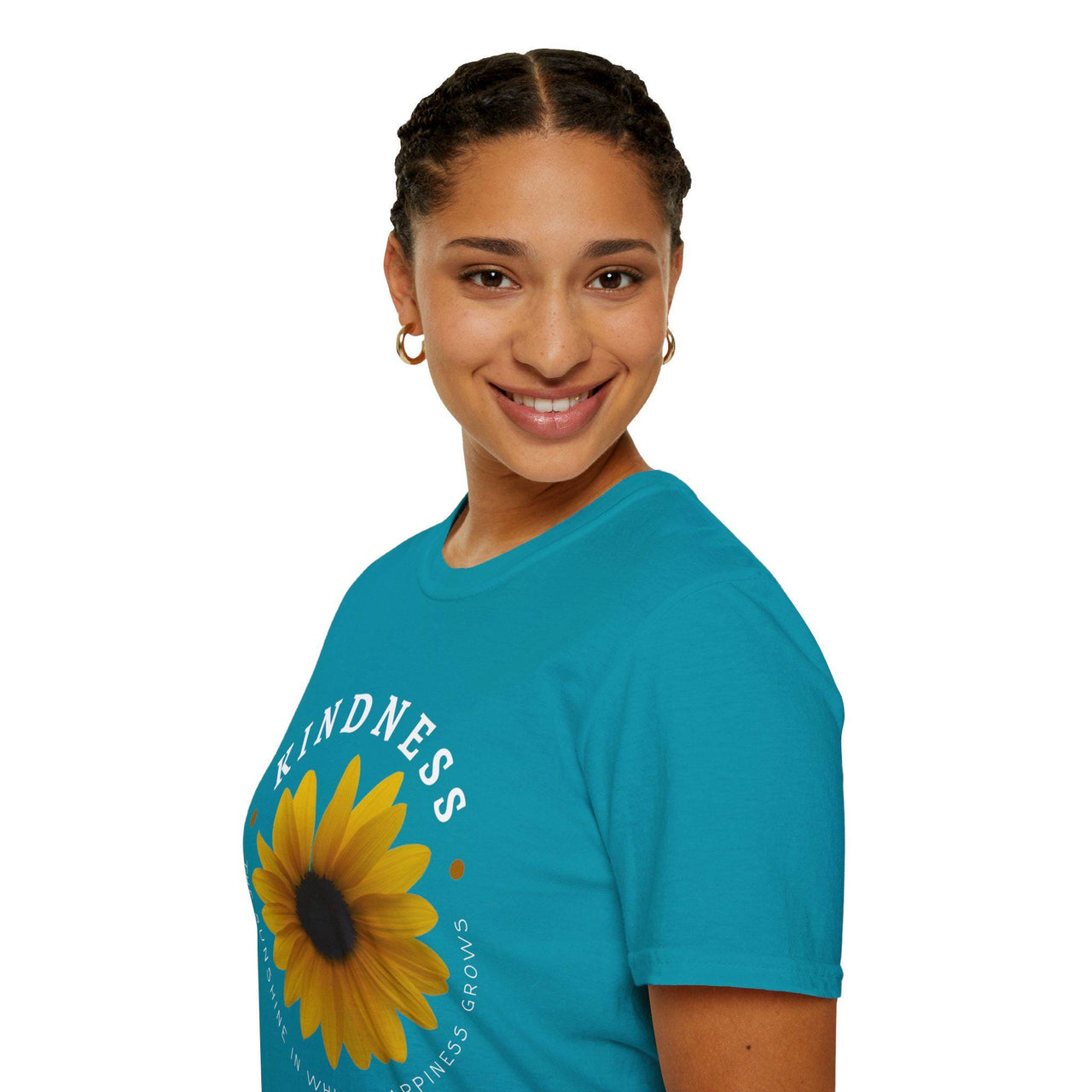 Kindness The Sunshine in which Happiness Grows Unisex Softstyle Tee, kindness shirt