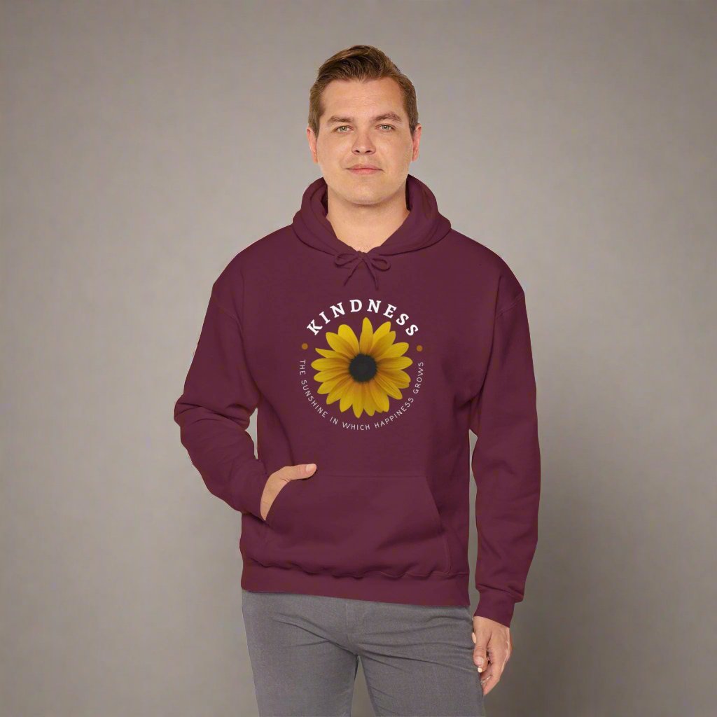 Kindness The Sunshine in which Happiness Grows Unisex Hooded Sweatshirt, Kindness sweatshirt, gift idea, positivity, positive affirmation