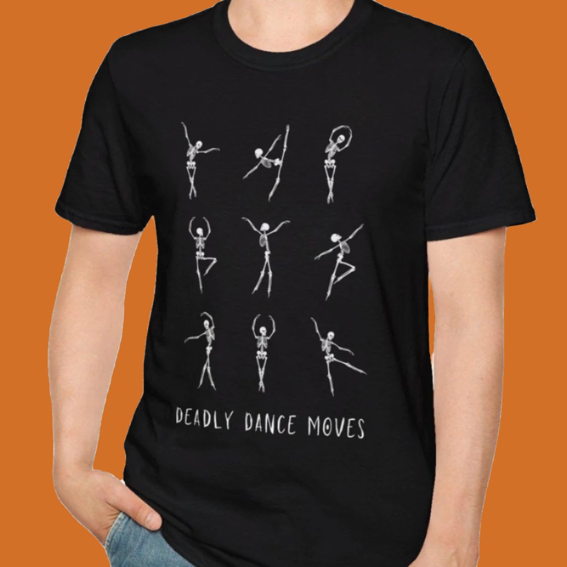 Halloween dancing skeletons tee, Deadly Dance Moves tshirt, Halloween shirt