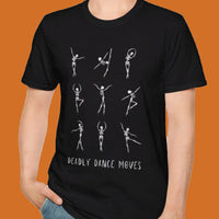 Thumbnail for Halloween dancing skeletons tee, Deadly Dance Moves tshirt, Halloween shirt