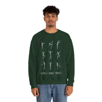 Thumbnail for Halloween Dancing Skeleton Crewneck Sweatshirt, Deadly Dance Moves Ballet shirt