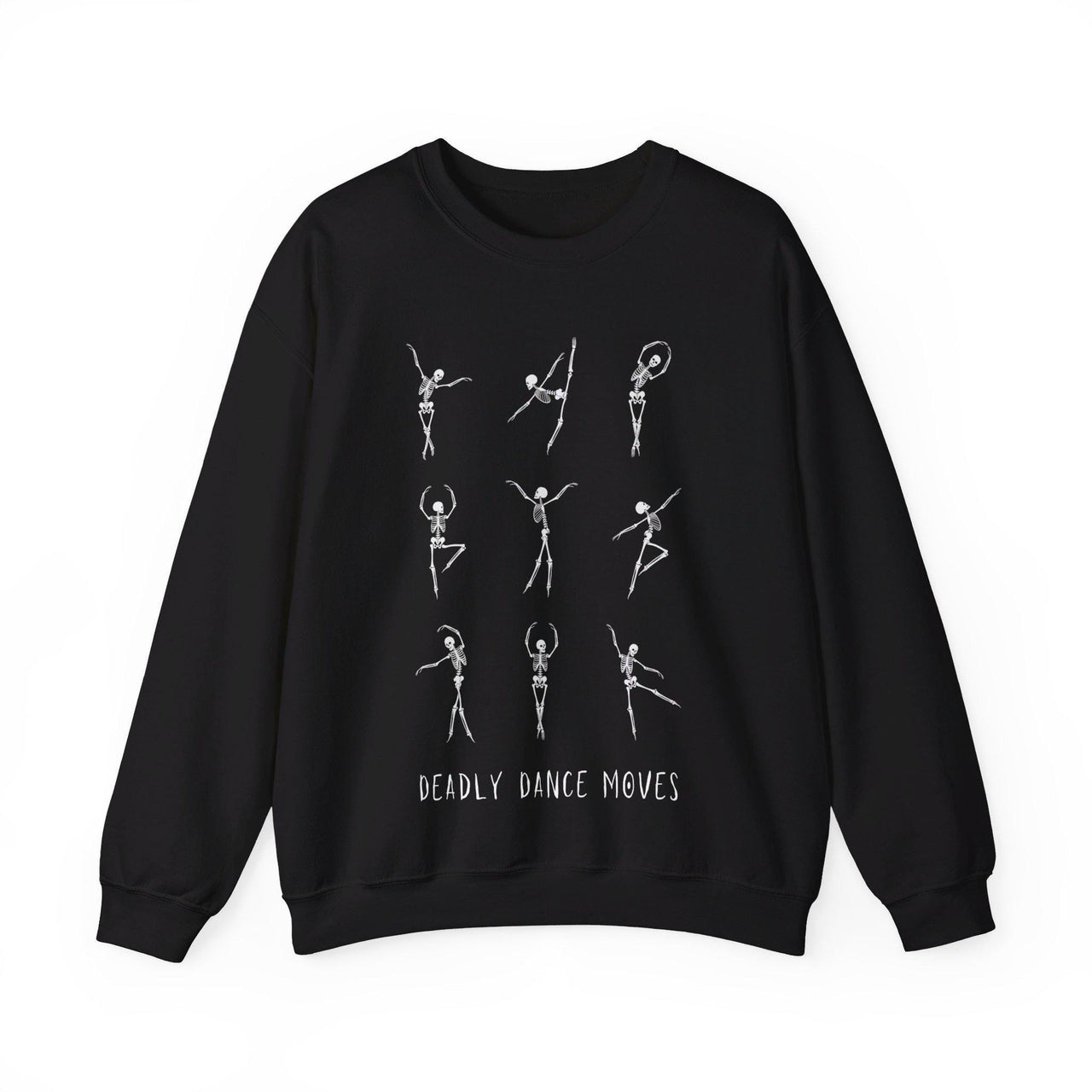 Halloween Dancing Skeleton Crewneck Sweatshirt, Deadly Dance Moves Ballet shirt