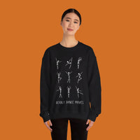 Thumbnail for Halloween Dancing Skeleton Crewneck Sweatshirt, Deadly Dance Moves Ballet shirt